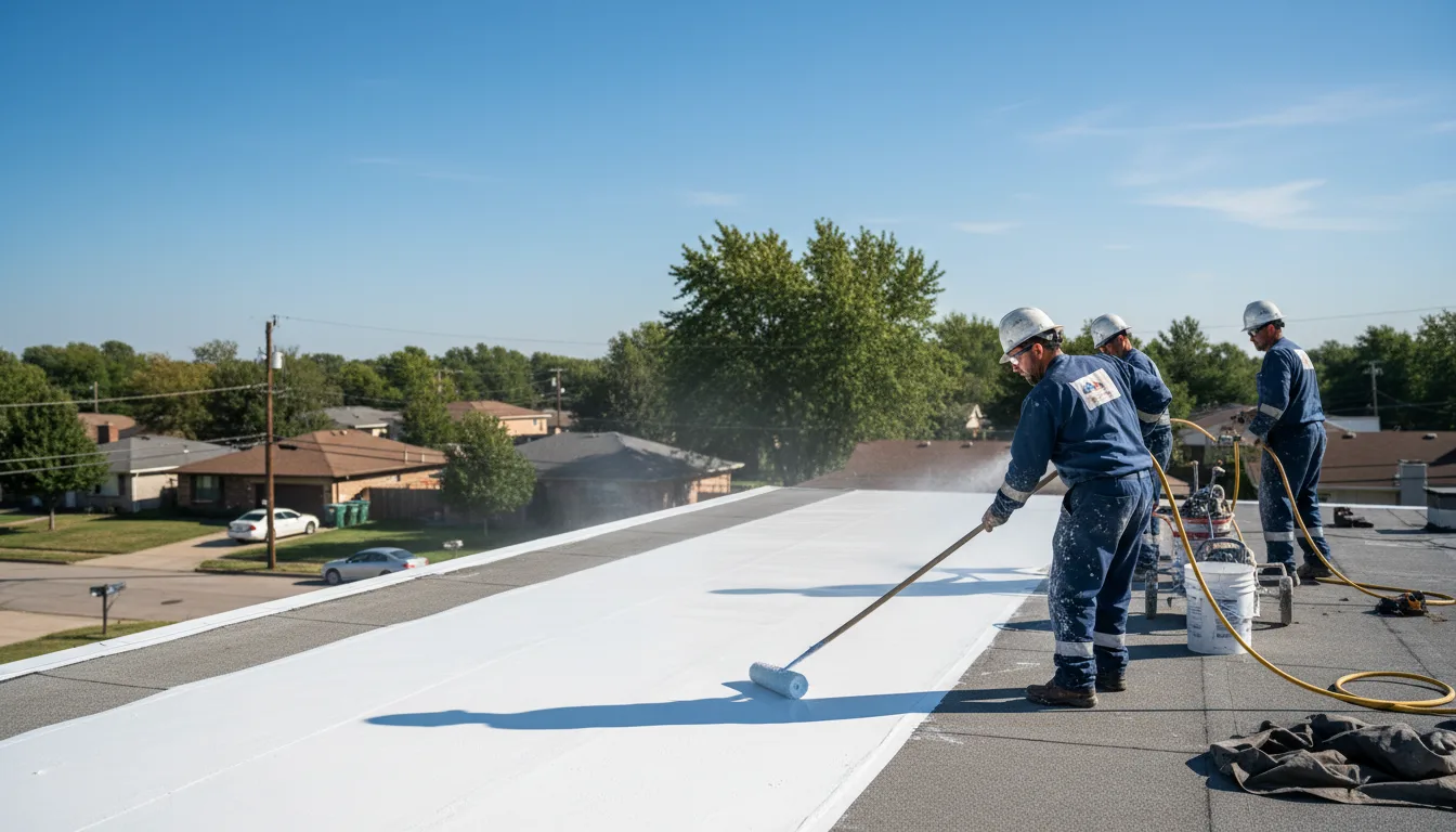 Commercial roof coating in Linn, WV near me